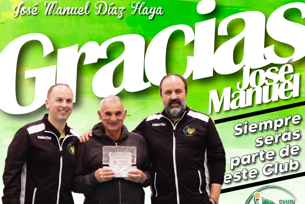 José Manuel Díaz Haya: Gracias. Siempre serás parte importante de este Club. 
