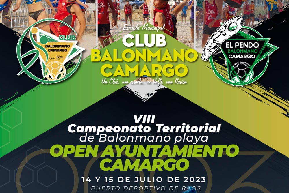 Horarios de los partidos del torneo de balonmano playa open ayuntamiento de camargo. Primera jornada, viernes 14 de julio.